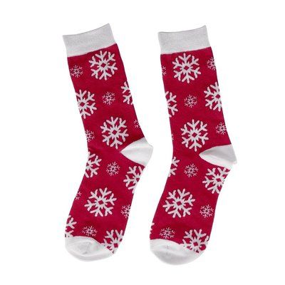 Calcetines navideños en bola con lazo rojo S/M