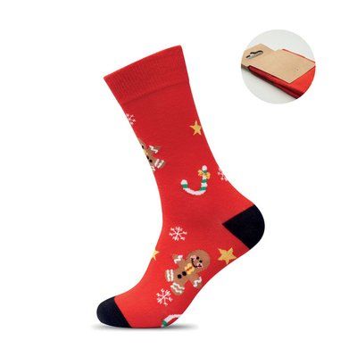 Calcetines Navideños talla 38-42 Rojo