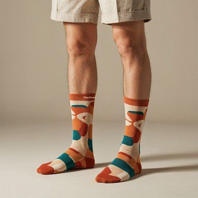 Calcetines personalizados de algodón jacquard