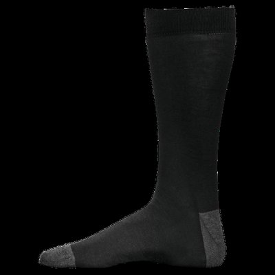 Calcetines de vestir algodón orgánico Black / Dark Grey Heather 39/42 EU