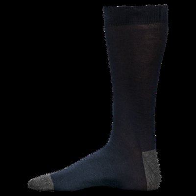 Calcetines de vestir algodón orgánico Navy / Dark Grey Heather 39/42 EU