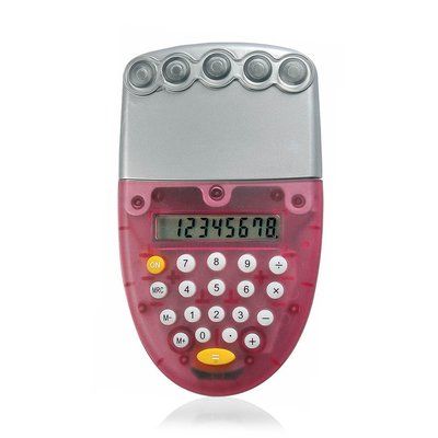 Calculadora 8 Dígitos Funciona con Agua Roj