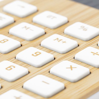 Calculadora Solar 12 Dígitos Bambú