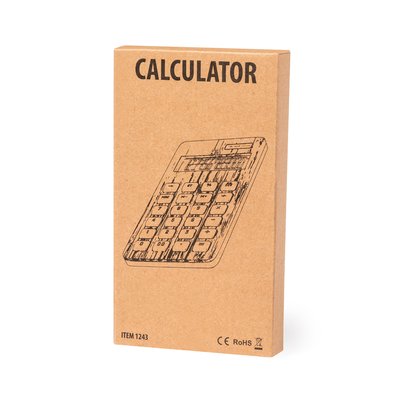 Calculadora Solar 12 Dígitos Bambú