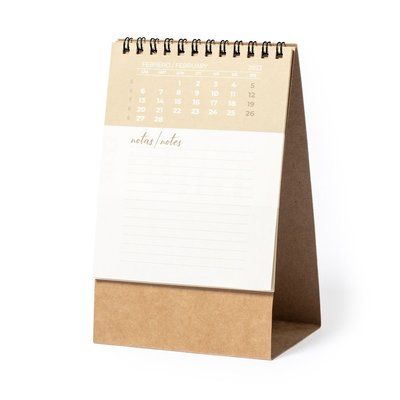 Calendario Sobremesa 3 Meses Anillado y Reciclado
