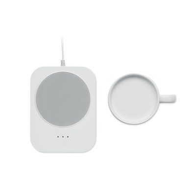 Calentador de tazas inalámbrico con taza cerámica