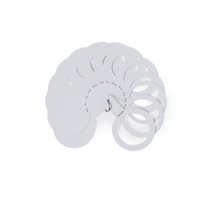 Calibrador manual con 8 plantillas