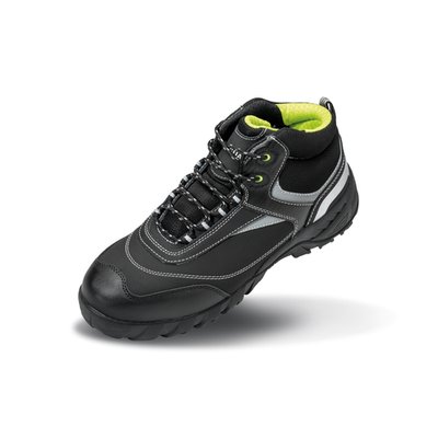 Calzado de seguridad Botas de montaña Black / Silver 8 Uk