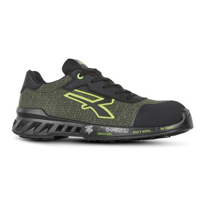 Calzado de seguridad unisex Black / Green 46 Eu