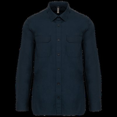 Camisa con 2 bolsillos parche Navy Xxl