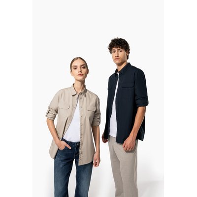 Camisa con 2 bolsillos parche