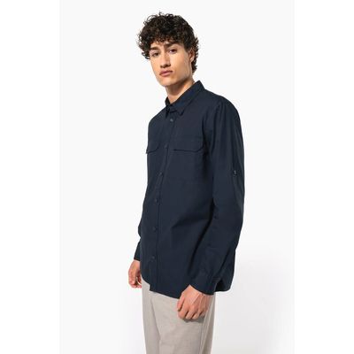 Camisa con 2 bolsillos parche