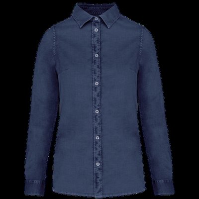 Camisa ajustada eco mujer Washed Navy XS