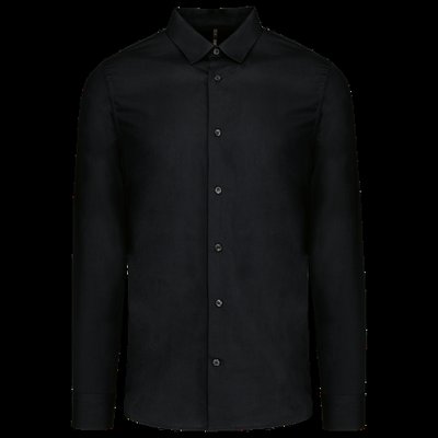 Camisa algodón para hombre entallada Black XS
