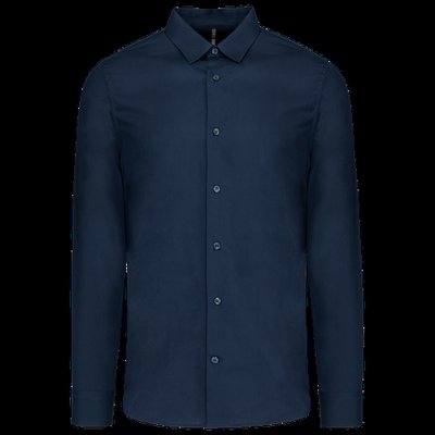 Camisa algodón para hombre entallada Navy S