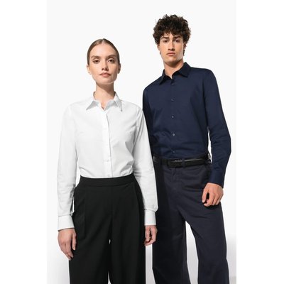 Camisa algodón para hombre entallada White Xxl