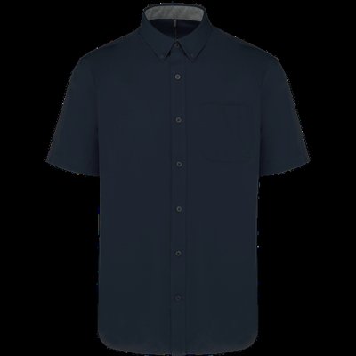 Camisa de algodón manga corta hombre Navy M