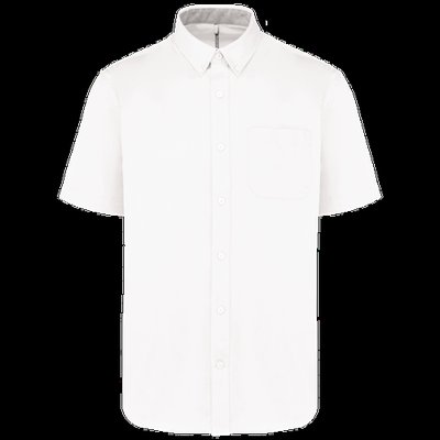 Camisa de algodón manga corta hombre White S