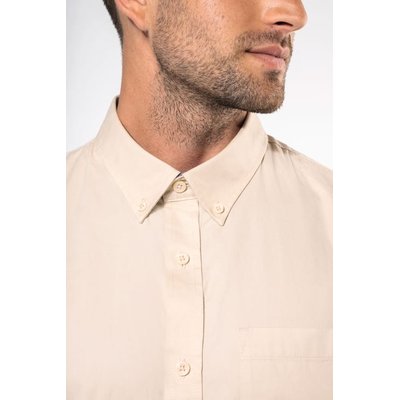Camisa de algodón manga corta hombre