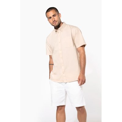 Camisa de algodón manga corta hombre