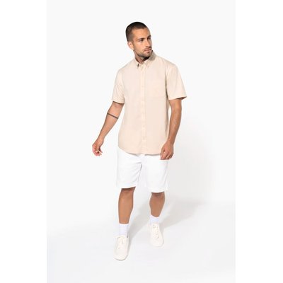 Camisa de algodón manga corta hombre