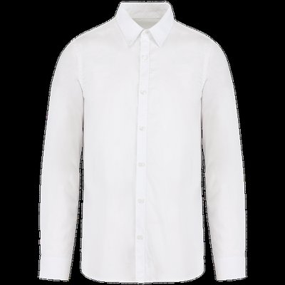 Camisa algodón orgánico hombre Washed White S