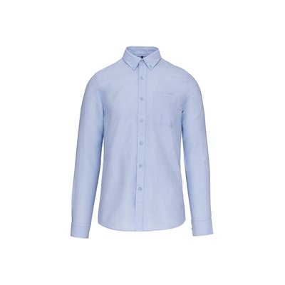Camisa clásica de estilo profesional Oxford Blue L