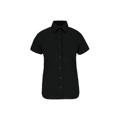 Camisa cómoda manga corta mujer Black S