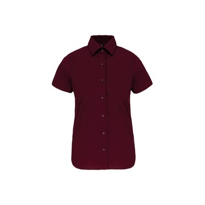 Camisa cómoda manga corta mujer Wine L