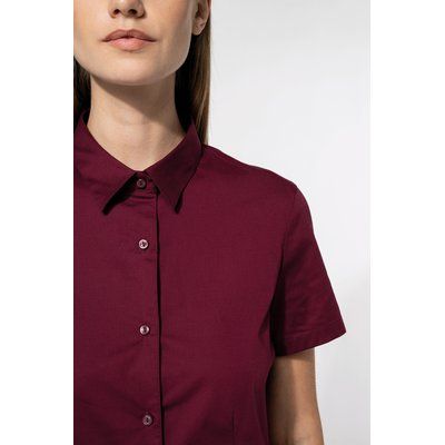 Camisa cómoda manga corta mujer