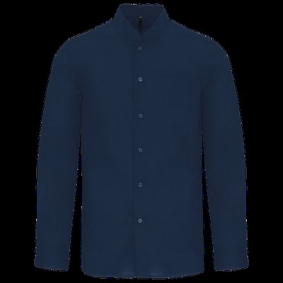 Camisa cuello mao hombre Navy L