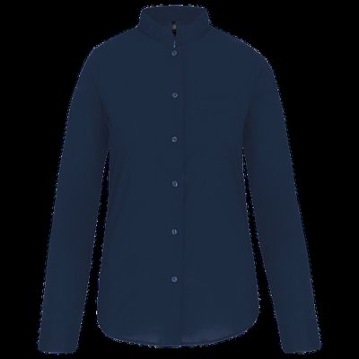 Camisa cuello mao de mujer Navy 3Xl