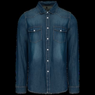 Camisa denim manga larga Blue Jean Xl