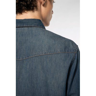 Camisa denim manga larga