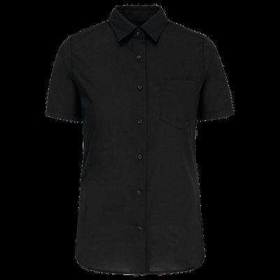 Camisa easy care manga corta mujer Black S