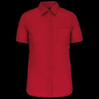 Camisa easy care manga corta mujer Classic Red M