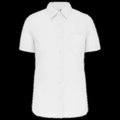 Camisa easy care manga corta mujer White M