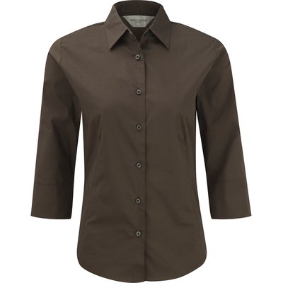 Camisa entallada media manga CHOCOLATE L