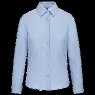 Camisa entallada mujer tejido de cuidado fácil Oxford Blue S