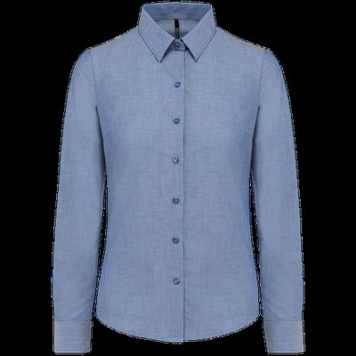 Camisa entallada mujer tejido de cuidado fácil Oxford Cobalt Blue 4XL