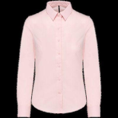 Camisa entallada mujer tejido de cuidado fácil Oxford Pale Pink 3XL