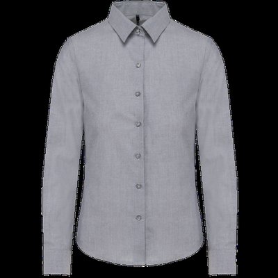 Camisa entallada mujer tejido de cuidado fácil Oxford Zinc Xxl