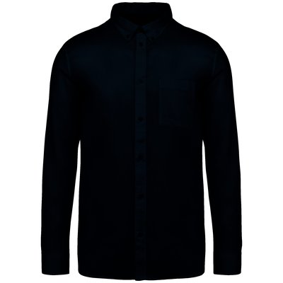 Camisa fibra ecológica hombre Washed Dark Navy XL
