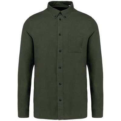 Camisa fibra ecológica hombre Washed Organic Khaki S
