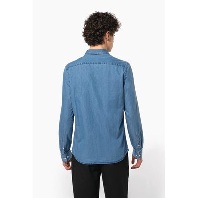 Camisa hombre algodón efecto Denim