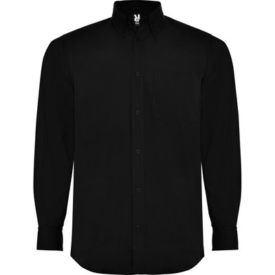 Camisa de hombre manga larga Negro XL
