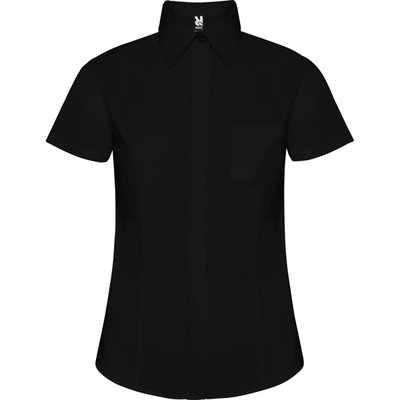 Camisa laboral manga corta mujer Negro Xl