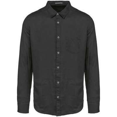 Camisa de lino hombre Anthracite Grey M