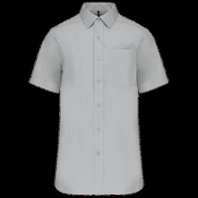 Camisa manga corta hombre Bolsillo izquierdo Snow Grey 6XL