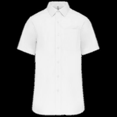 Camisa manga corta hombre Bolsillo izquierdo White 5XL